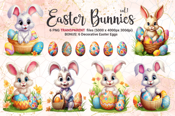 Easter Bunny Illustrations Vol 1: A Creative Toolkit