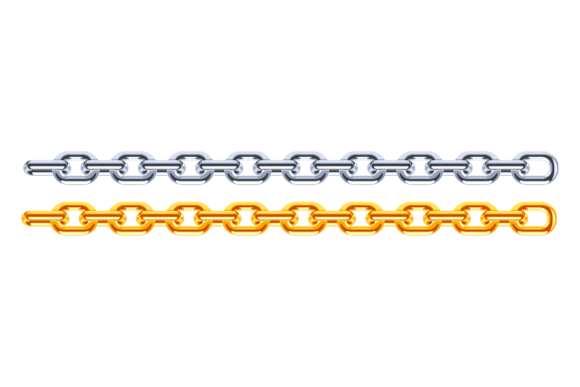 Elevate Designs with Silver and Golden Chains