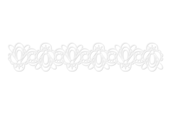 Elevating Design with Horizontal Lace Borders and White Ornate Decor