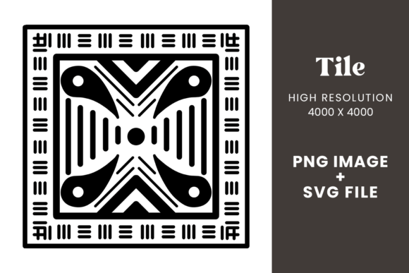 Elevating Visual Identity: The Strategic Value of Tile Ornament Black and White
