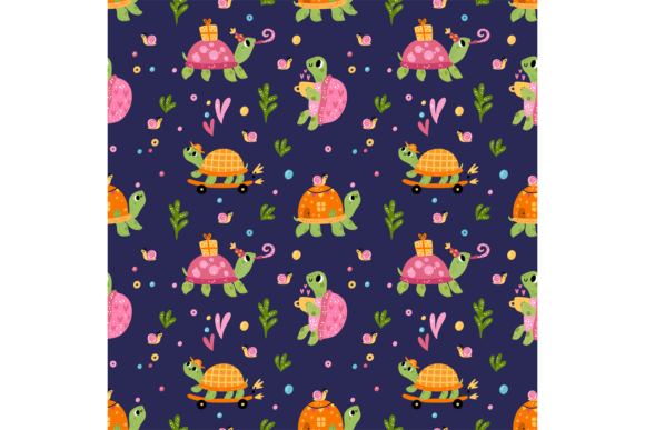 Evaluating Cartoon Turtle Seamless Patterns for Design Projects