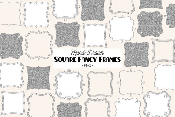 Evaluating the Fancy Silver Glitter Square Frame Border for Digital and Physical Crafts