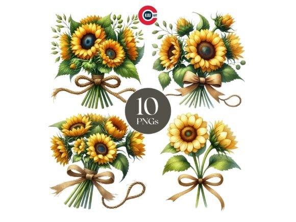 Evaluating the Practical Value of Sunflower Bouquet Clipart for Modern Design Projects