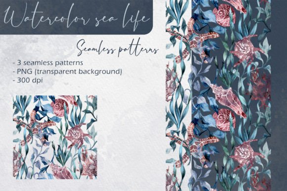 Evaluating Watercolor Sea Life Seamless Patterns for Creative Projects