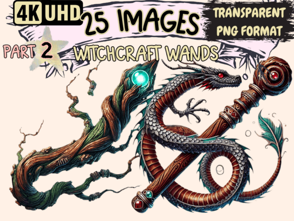 Evaluating Witchcraft Wands Clipart P2 for Professional and Personal Design Projects