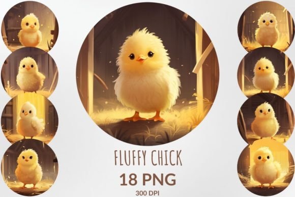 Flat Design Fluffy Chick Sublimation Guide