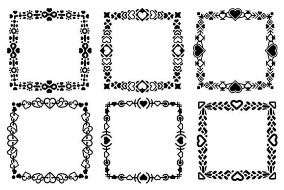 Frames with Hearts: Elegant Borders for Your Designs