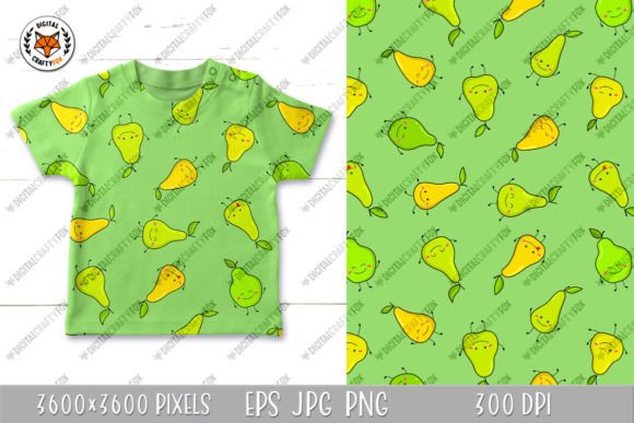 Funny Pear Seamless Pattern: A Playful Design Asset