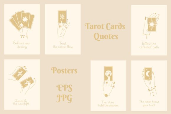 Infuse Your Space with Mystical Energy: The Allure of Tarot Cards Quotes Posters