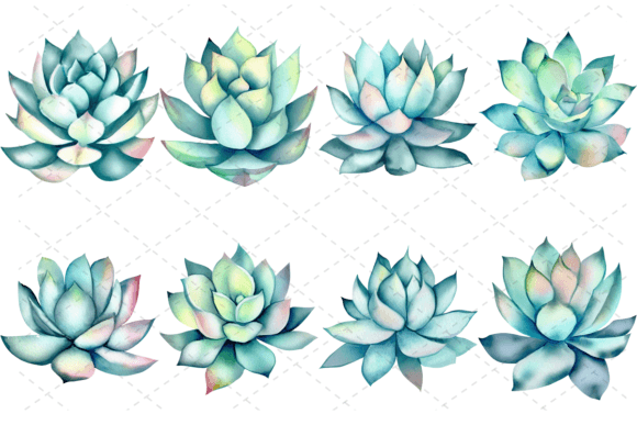 Integrating the 8 Watercolor Succulent Clipart Bundle into Your Creative Workflow