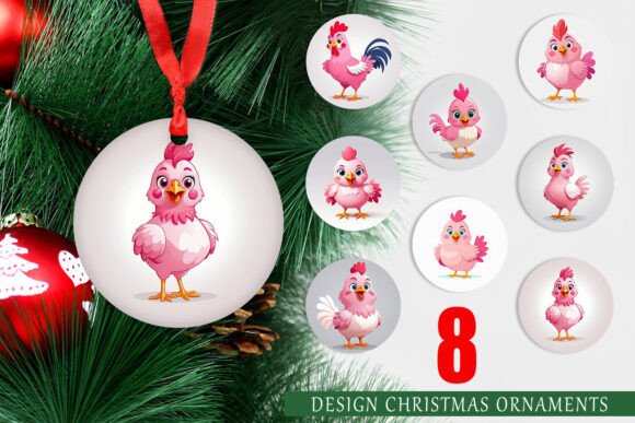 Integrating the Ornament Pink Rooster Valentine Design into Your Seasonal Production Workflow