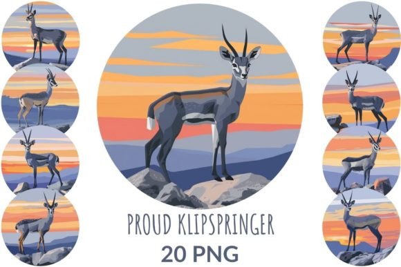 Proud Klipspringer Sublimation for Kids
