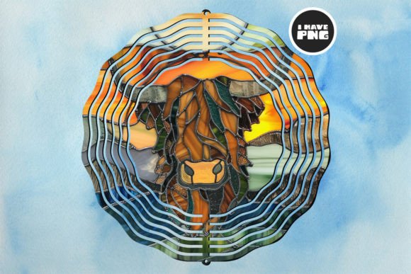 Transforming Outdoor Spaces with Highland Cow Wind Spinner Sublimation 02