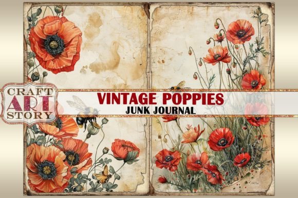 Unlocking Creativity with a Poppies Junk Journal and Scrapbook Collection