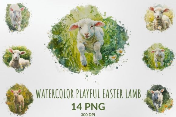Unlocking Spring Creativity with Watercolor Playful Easter Lamb Sublimation
